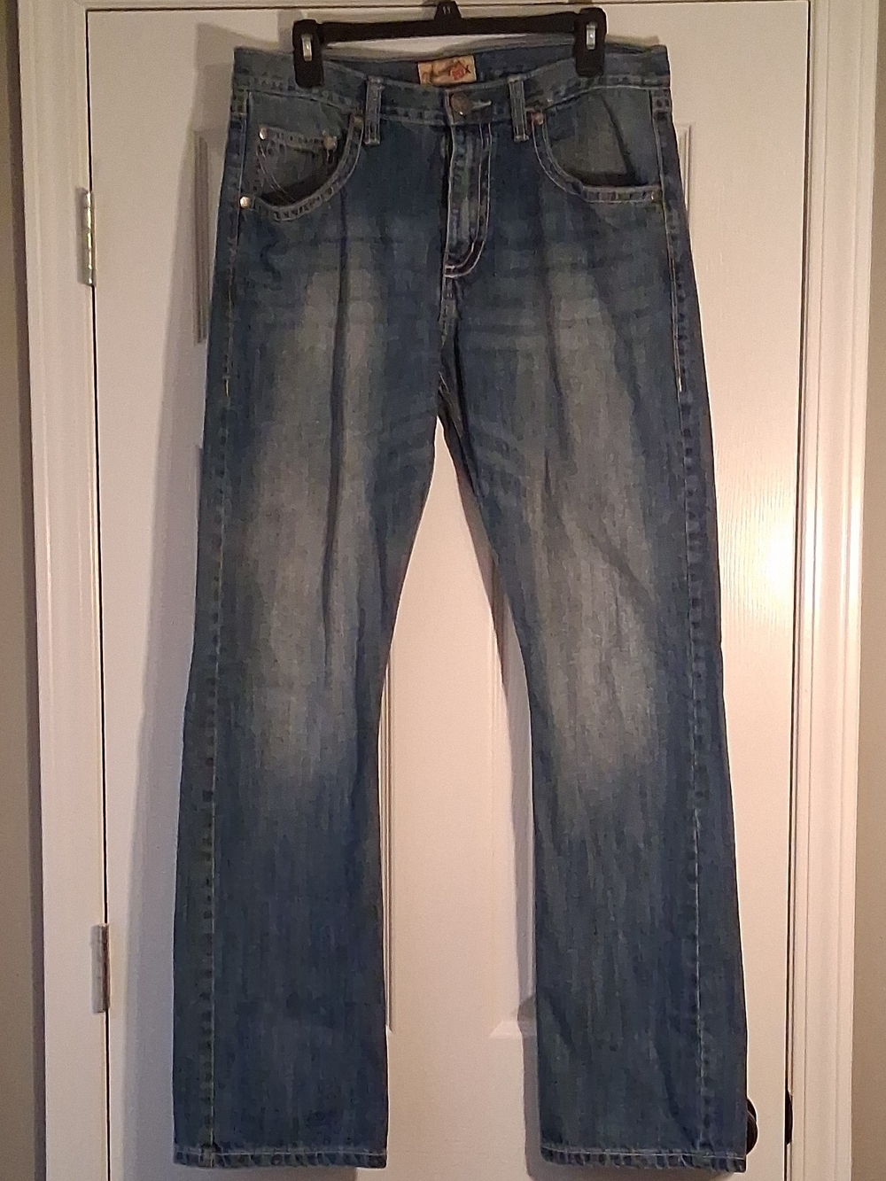 Wrangler 20x Men's Light Blue Straight-Leg Jeans